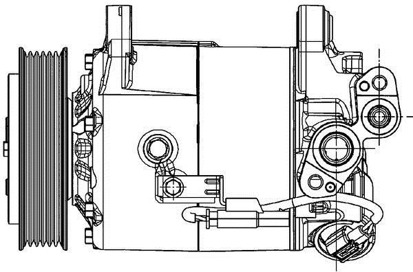 Compresseur, climatisation MAHLE Aftermarket ref. ACP 601 000P