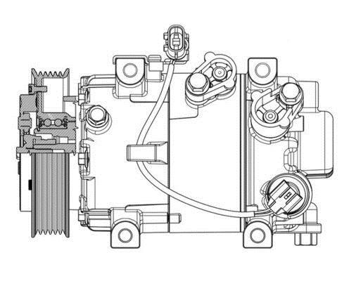 Compresseur, climatisation MAHLE Aftermarket ref. ACP 628 000P