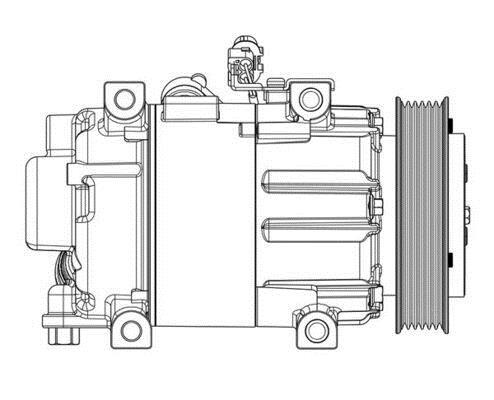Compresseur, climatisation MAHLE Aftermarket ref. ACP 628 000P