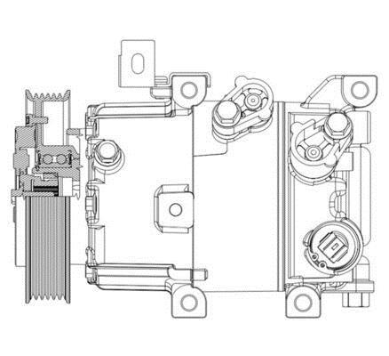 Compresseur, climatisation MAHLE Aftermarket ref. ACP 630 000P