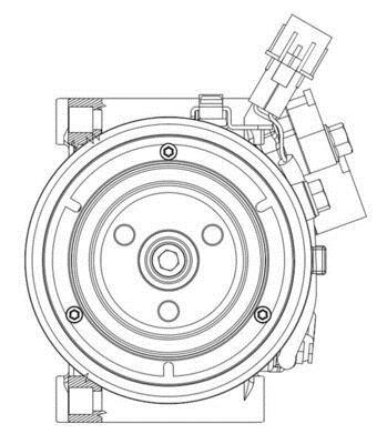 Compresseur, climatisation MAHLE Aftermarket ref. ACP 632 000P