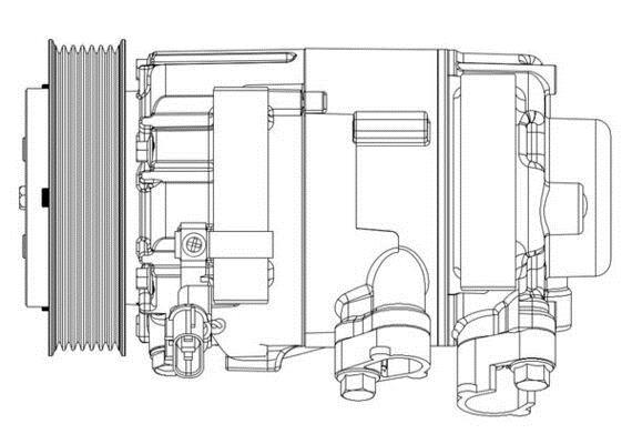 Compresseur, climatisation MAHLE Aftermarket ref. ACP 632 000P