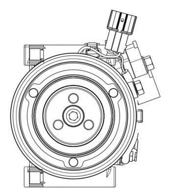 Compresseur, climatisation MAHLE Aftermarket ref. ACP 633 000P