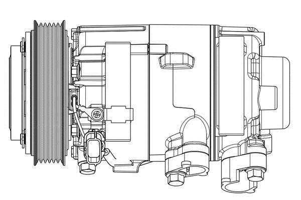 Compresseur, climatisation MAHLE Aftermarket ref. ACP 633 000P