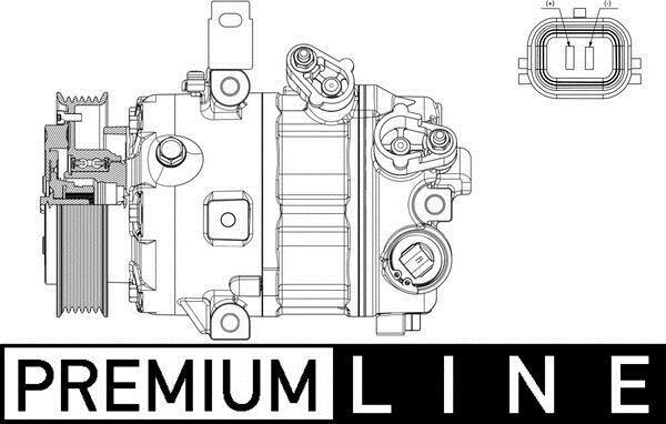 Compresseur, climatisation MAHLE Aftermarket ref. ACP 634 000P