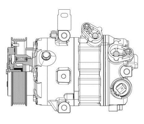 Compresseur, climatisation MAHLE Aftermarket ref. ACP 634 000P