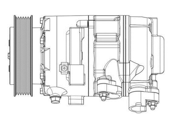 Compresseur, climatisation MAHLE Aftermarket ref. ACP 634 000P