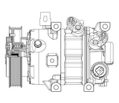 Compresseur, climatisation MAHLE Aftermarket ref. ACP 635 000P