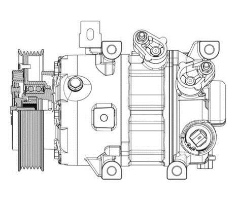 Compresseur, climatisation MAHLE Aftermarket ref. ACP 635 000P