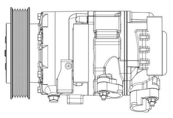 Compresseur, climatisation MAHLE Aftermarket ref. ACP 635 000P
