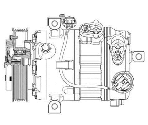 Compresseur, climatisation MAHLE Aftermarket ref. ACP 637 000P