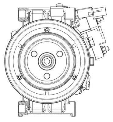Compresseur, climatisation MAHLE Aftermarket ref. ACP 637 000P