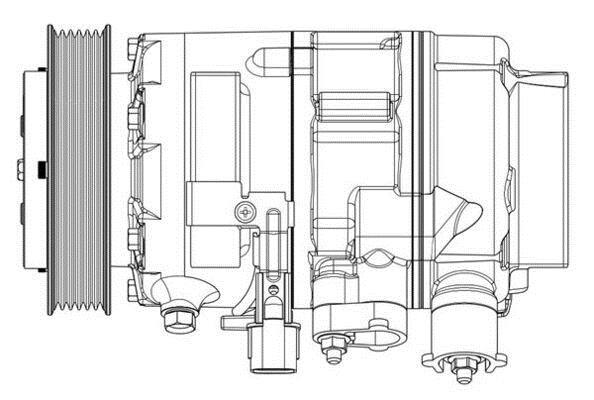 Compresseur, climatisation MAHLE Aftermarket ref. ACP 637 000P