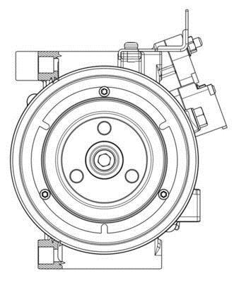 Compresseur, climatisation MAHLE Aftermarket ref. ACP 638 000P
