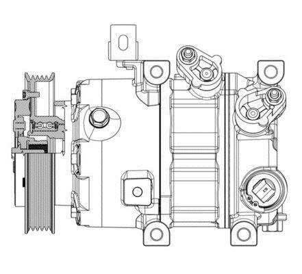 Compresseur, climatisation MAHLE Aftermarket ref. ACP 638 000P