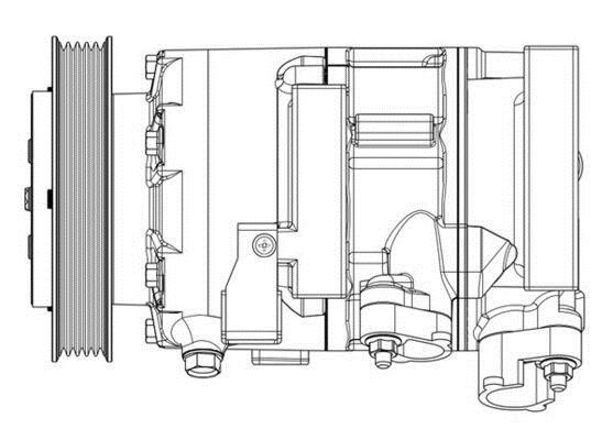 Compresseur, climatisation MAHLE Aftermarket ref. ACP 638 000P
