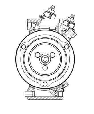 Compresseur, climatisation MAHLE Aftermarket ref. ACP 654 000P