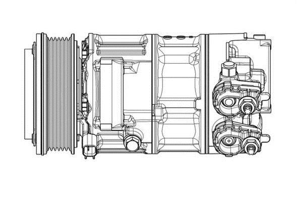 Compresseur, climatisation MAHLE Aftermarket ref. ACP 654 000P
