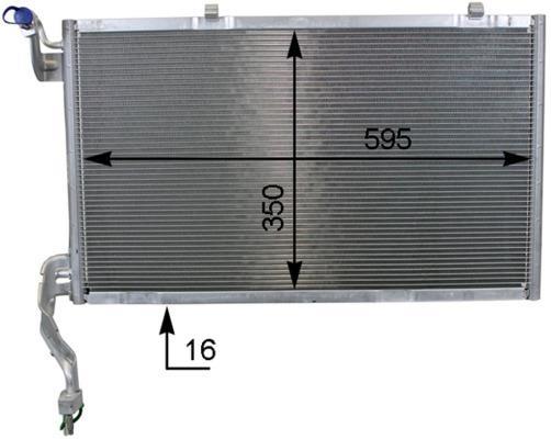 Condenseur, climatisation (Radiateur de climatisation) MAHLE Aftermarket ref. AC 10 000P
