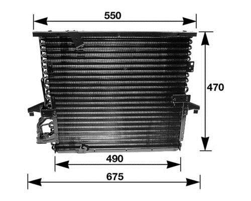 Condenseur, climatisation (Radiateur de climatisation) MAHLE Aftermarket ref. AC 147 000S