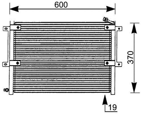 Condenseur, climatisation (Radiateur de climatisation) MAHLE Aftermarket ref. AC 171 000P