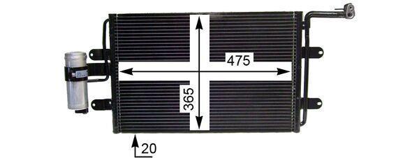 Condenseur, climatisation (Radiateur de climatisation) MAHLE Aftermarket ref. AC 180 000P