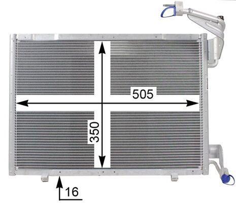 Condenseur, climatisation (Radiateur de climatisation) MAHLE Aftermarket ref. AC 21 000P