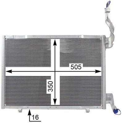 Condenseur, climatisation (Radiateur de climatisation) MAHLE Aftermarket ref. AC 22 000P