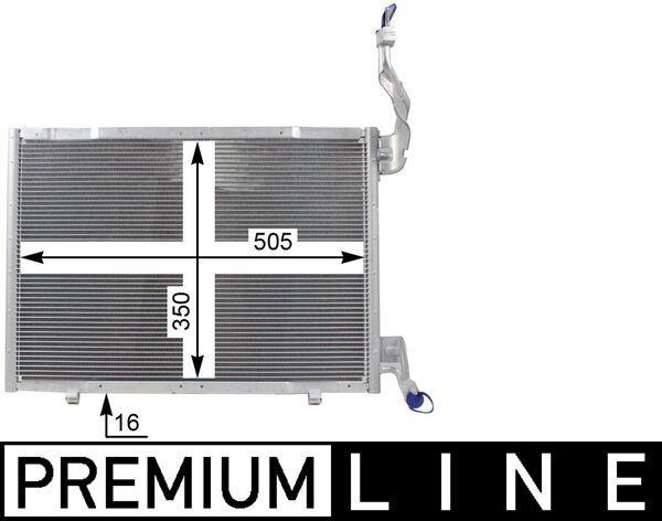 Condenseur, climatisation (Radiateur de climatisation) MAHLE Aftermarket ref. AC 22 000P
