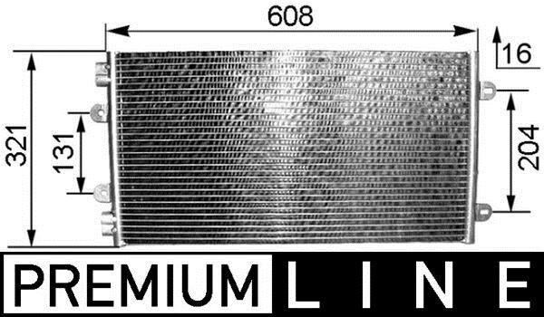 Condenseur, climatisation (Radiateur de climatisation) MAHLE Aftermarket ref. AC 236 000P