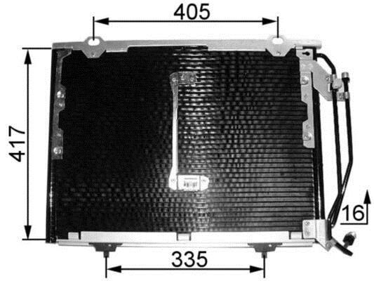 Condenseur, climatisation (Radiateur de climatisation) MAHLE Aftermarket ref. AC 244 001S