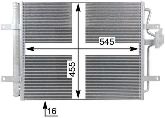 Condenseur, climatisation (Radiateur de climatisation) MAHLE Aftermarket ref. AC 24 000P