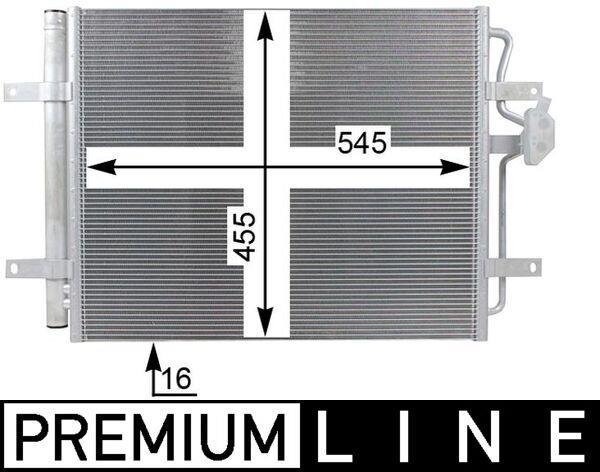 Condenseur, climatisation (Radiateur de climatisation) MAHLE Aftermarket ref. AC 24 000P