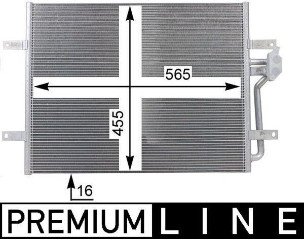 Condenseur, climatisation (Radiateur de climatisation) MAHLE Aftermarket ref. AC 25 000P