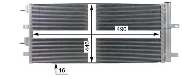 Condenseur, climatisation (Radiateur de climatisation) MAHLE Aftermarket ref. AC 274 000P