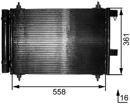 Condenseur, climatisation (Radiateur de climatisation) MAHLE Aftermarket ref. AC 291 000S