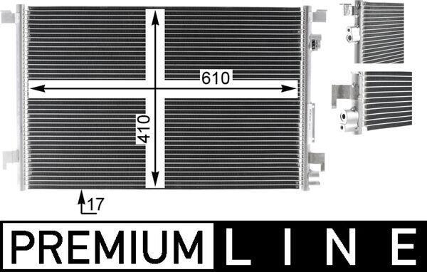 Condenseur, climatisation (Radiateur de climatisation) MAHLE Aftermarket ref. AC 294 000P