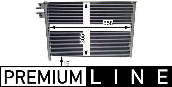 Condenseur, climatisation (Radiateur de climatisation) MAHLE Aftermarket ref. AC 298 000P