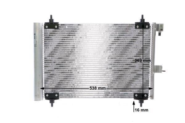 Condenseur, climatisation (Radiateur de climatisation) MAHLE Aftermarket ref. AC 323 000S