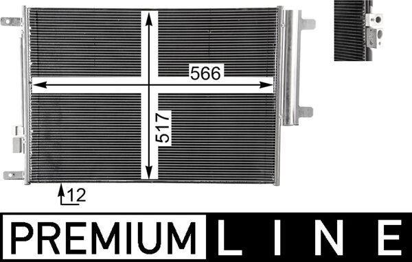 Condenseur, climatisation (Radiateur de climatisation) MAHLE Aftermarket ref. AC 34 000P