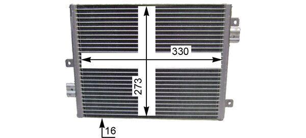 Condenseur, climatisation (Radiateur de climatisation) MAHLE Aftermarket ref. AC 354 000P