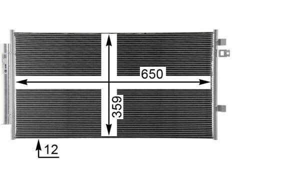 Condenseur, climatisation (Radiateur de climatisation) MAHLE Aftermarket ref. AC 35 000P
