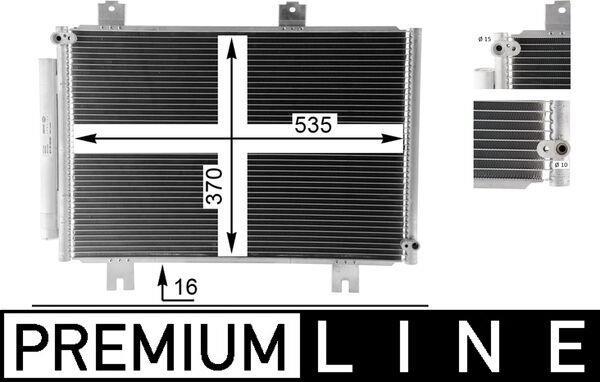 Condenseur, climatisation (Radiateur de climatisation) MAHLE Aftermarket ref. AC 36 000P