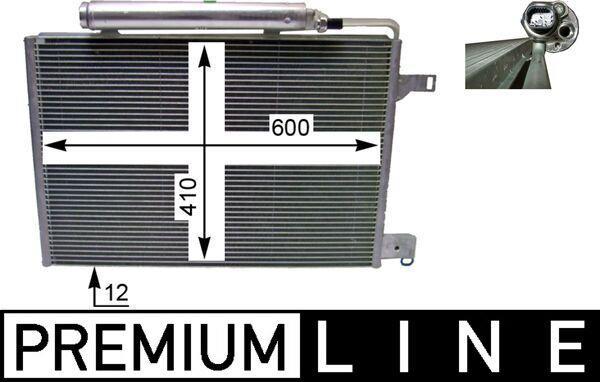 Condenseur, climatisation (Radiateur de climatisation) MAHLE Aftermarket ref. AC 370 000P