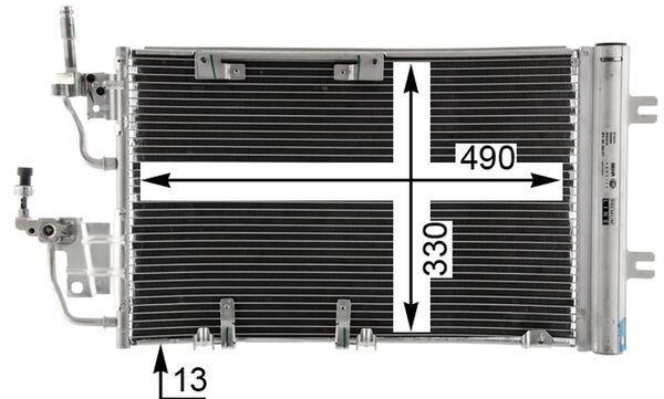 Condenseur, climatisation (Radiateur de climatisation) MAHLE Aftermarket ref. AC 400 000P