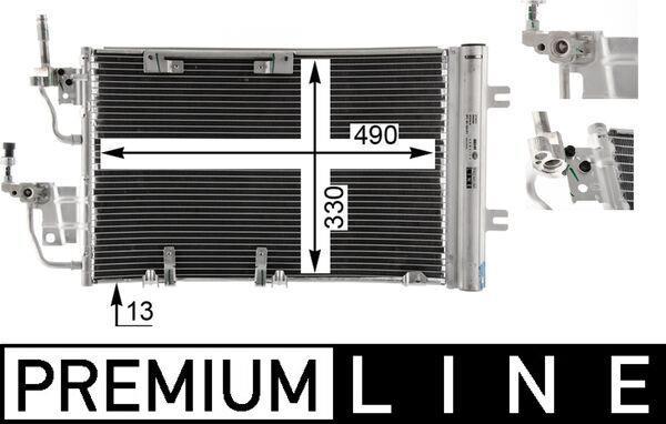 Condenseur, climatisation (Radiateur de climatisation) MAHLE Aftermarket ref. AC 400 000P