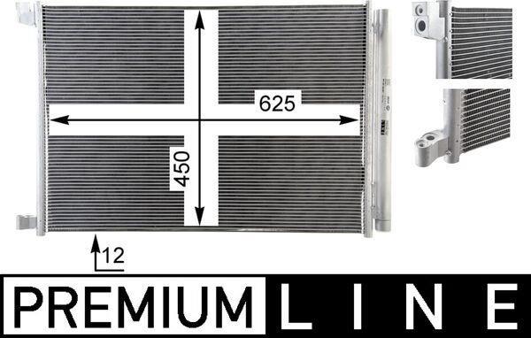 Condenseur, climatisation (Radiateur de climatisation) MAHLE Aftermarket ref. AC 412 000P