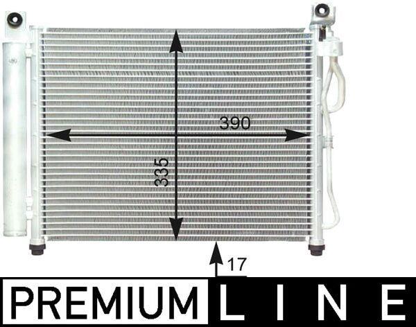 Condenseur, climatisation (Radiateur de climatisation) MAHLE Aftermarket ref. AC 419 000P