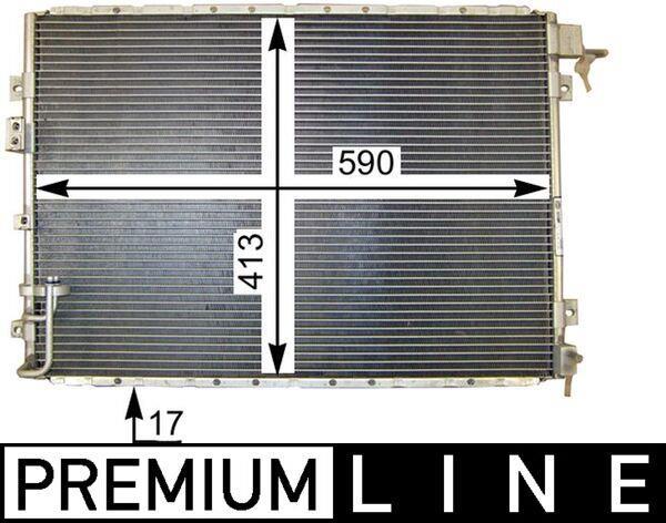 Condenseur, climatisation (Radiateur de climatisation) MAHLE Aftermarket ref. AC 421 000P