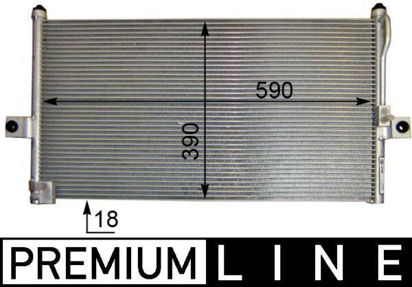 Condenseur, climatisation (Radiateur de climatisation) MAHLE Aftermarket ref. AC 422 000P